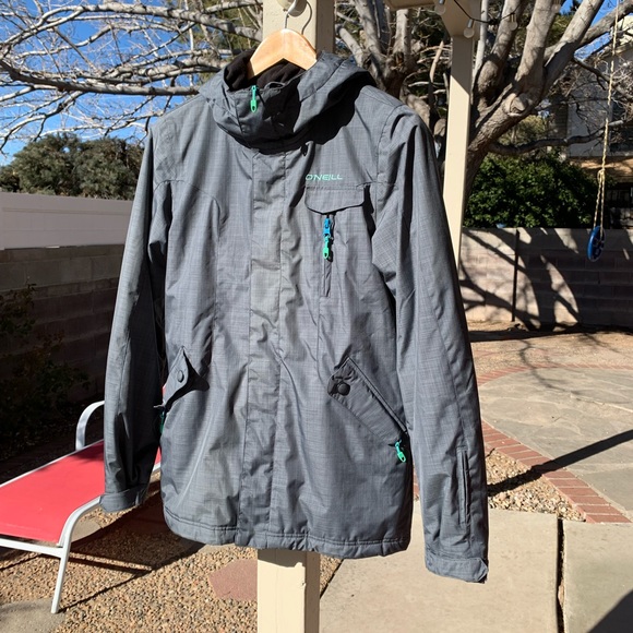O’NEILL grey hooded jacket size S - Picture 1 of 12